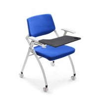 Hot sale popular school college training room chairs folding chair with writing table