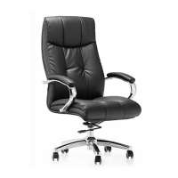 Luxury Office Furniture Executive President Office Leather Chairs with fixed Armrest