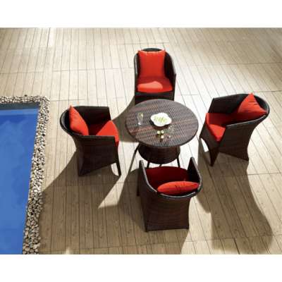 Foshan cheap wholesale price new style outdoor rattan dining table set for RH415