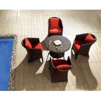 Foshan cheap wholesale price new style outdoor rattan dining table set for RH415