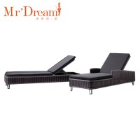 Mr Dream hot discounts black soft outdoor chaise lounge chair