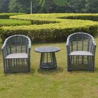 Outdoor rattan leisure coffee table and chair set for RH322