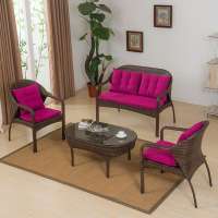 New design low price garden rattan sofa set