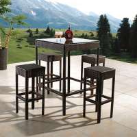 cheap outdoor used bar furniture 4 stools sets