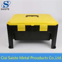 Outdoor portable garden plastic storage tool stool