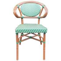 Outdoor furniture bamboo looks rattan bistro chair