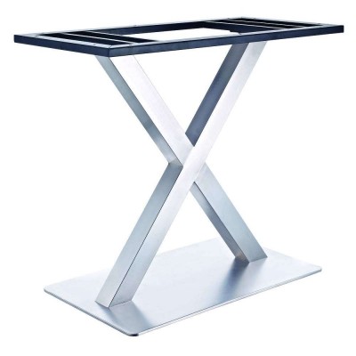 Chrome inox dining table base for RH347