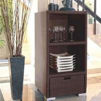 Used hotel mini bar furniture rattan sideboard