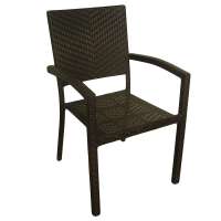 Stackable cheap restaurant armrests dining chairs for sale for RH158