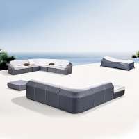 Luxury top quality contemporary outdoor patio sectional free combination hotel furniture