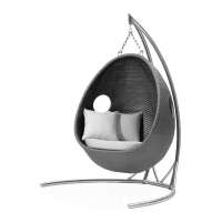 Hot sale waterproof customized hotel balcony pear shape outdoor rattan swing chair