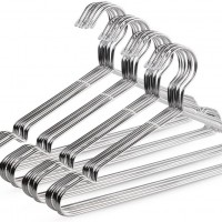 40 packs slivery stainless steel metal cloth hanger