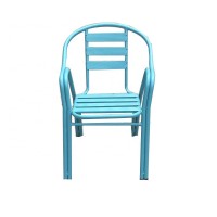 OTA-8118,Aluminum Outdoor Coffee Chairs  Metal Stacking Chair With Armrest Patio Garden Cafe Chairs Dinning Chairs